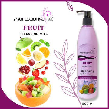 Professional Feel Mix Fruit Cleansing Milk (Smooth Soft & Clean Skin) Healthy & Brightening Skin Face Wash (500 ml)