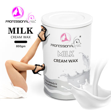 Professional Feel cream Milk wax with 32 wax strips, Cream wax Hair Removal advance formula Wax (800 g)
