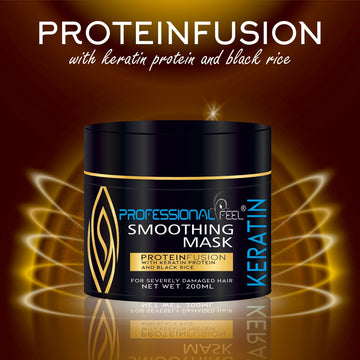 Professional Feel Keratin Hair Smoothing Mask, Moisturizing & Smooth Protein Fusion Hair Mask  (200 ml)