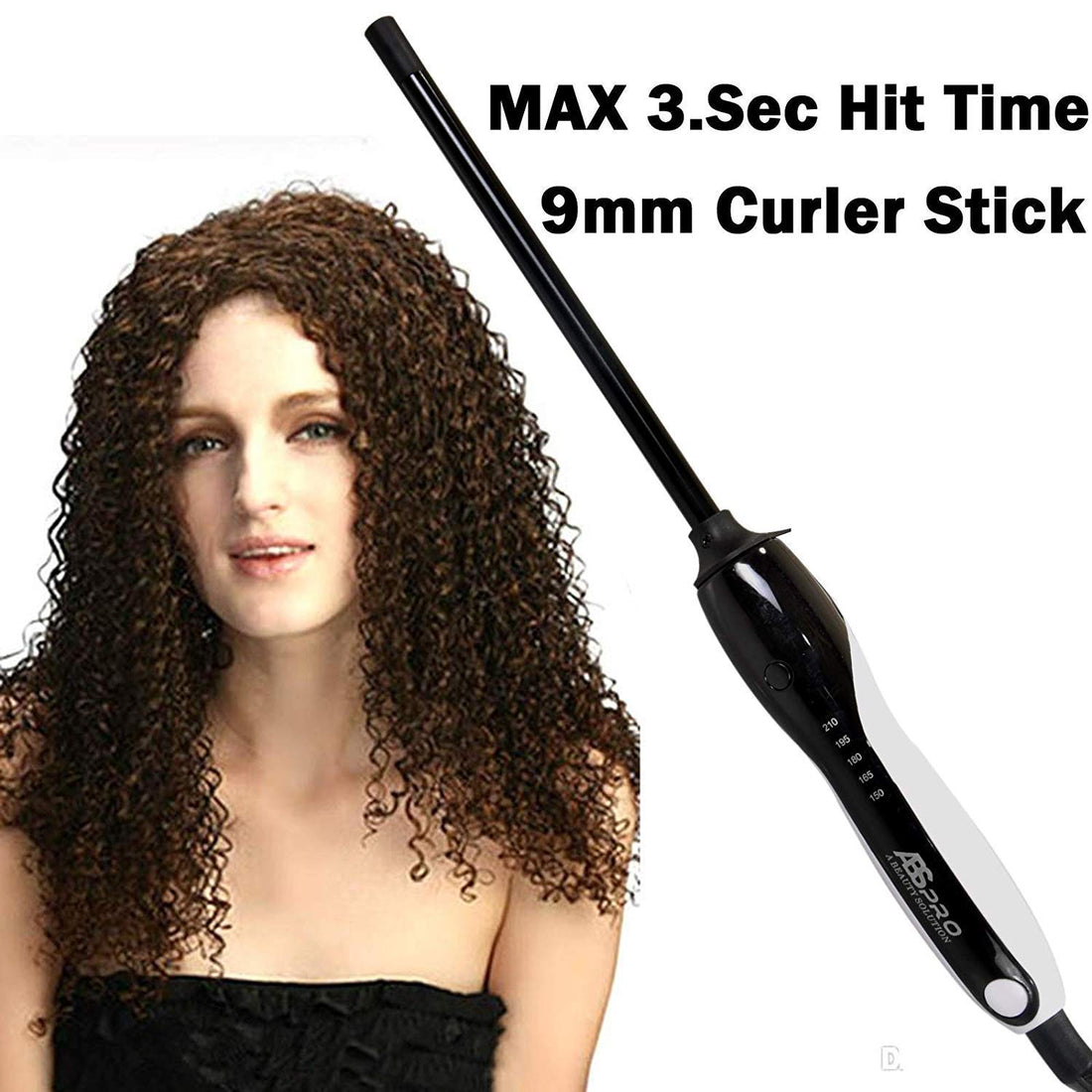 ABS Professional 9mm Hair Curler Chopstick For Trending Curl Hair Styling Electric Hair Curler  (Barrel Diameter: 9 mm)