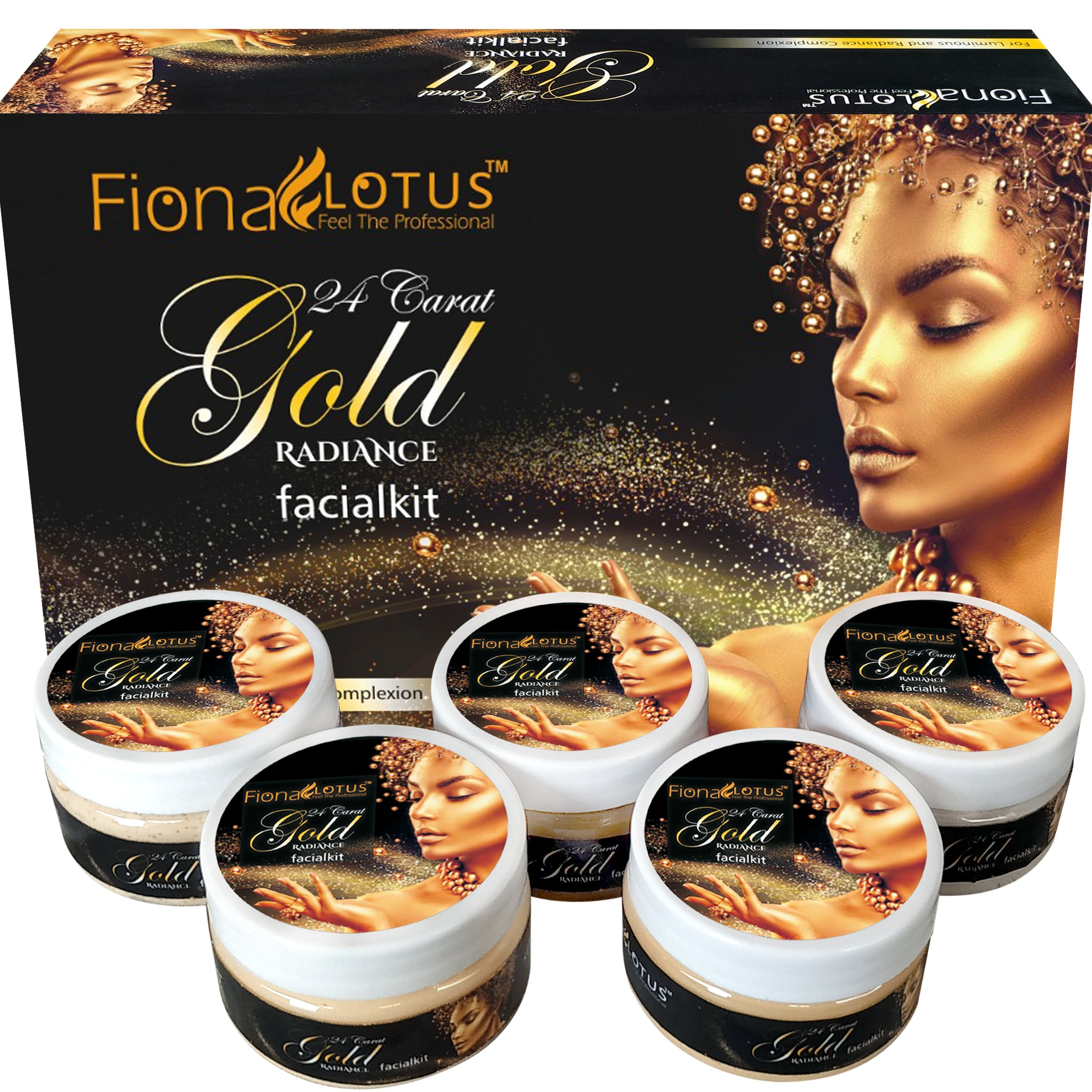 Fiona Lotus Gold Facial Kit Women (Set of 5) 250 G