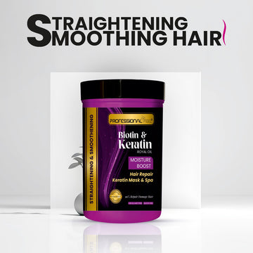 PROFESSIONAL FEEL Biotin Moisture Boost Royal Oil Keratin Hair Repair Mask & Spa, Keratin Hair Spa (800 g)